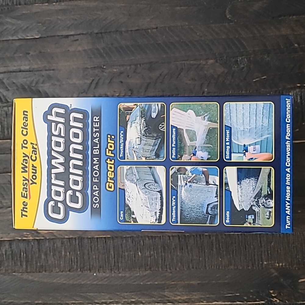 NEW Carwash Cannon Gun Soap Foam Blaster Hose Sprayer Attachment - Picture 2 of 3